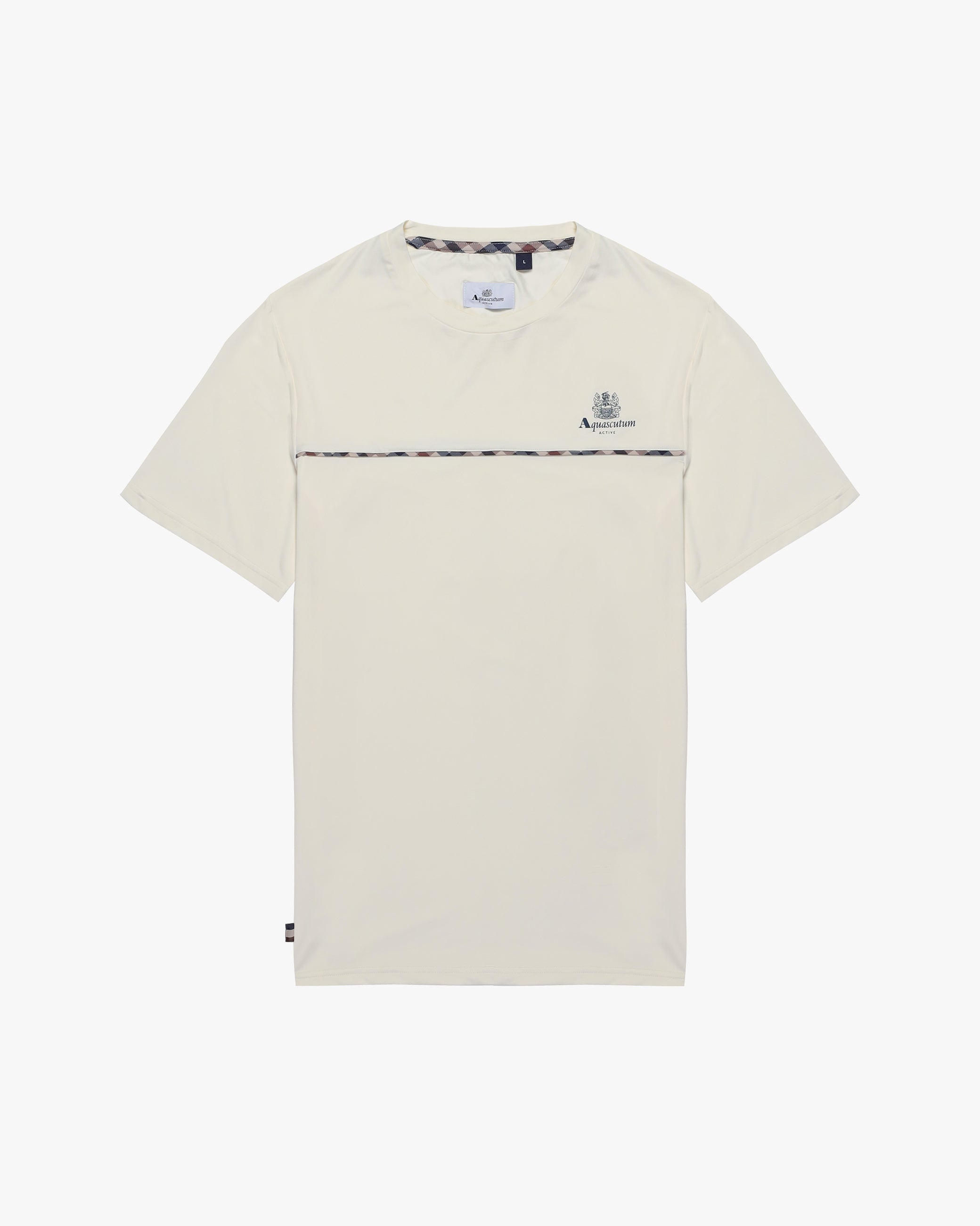 aquascutum STRETCH PIPING T-SHIRT