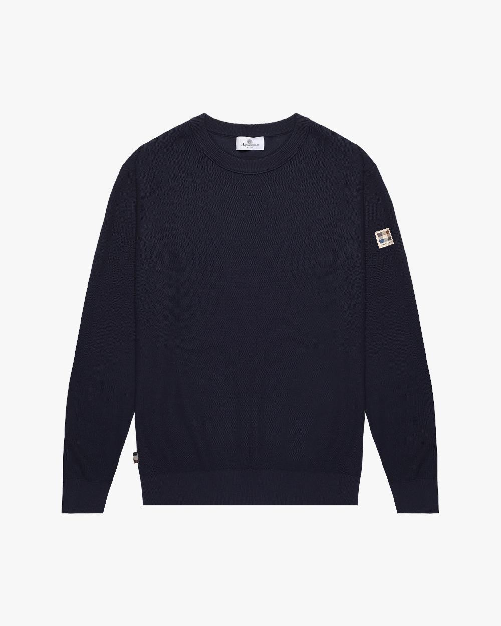aquascutum WOVEN PIQUET SWEATER