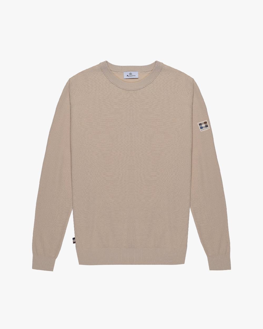 aquascutum WOVEN PIQUET SWEATER