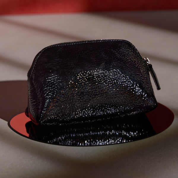 Aquatalia Medium Zip Wristlet Black