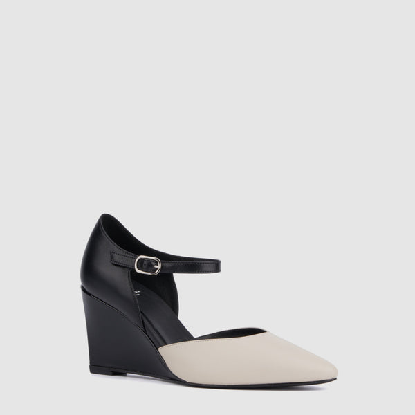 Aquatalia Penelopy Off White Black Combo