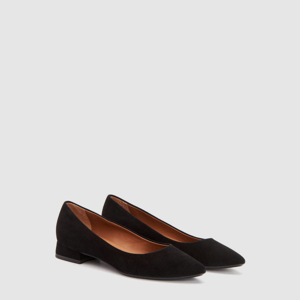 Aquatalia Penina Black Suede