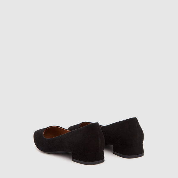 Aquatalia Penina Black Suede