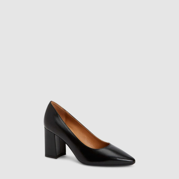 Aquatalia Peony Black Leather