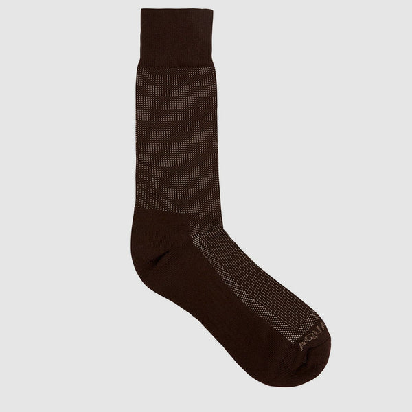 aquatalia Pindot Knit Blend Sock Brown khaki