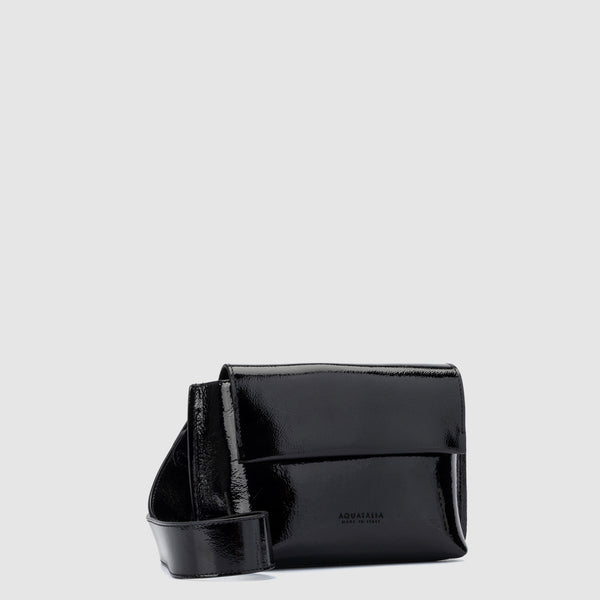 Aquatalia Soho Crossbody Black Patent Leather