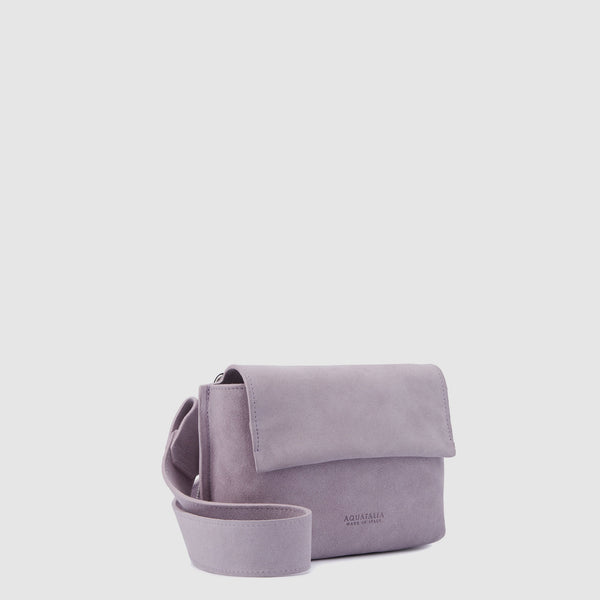 Aquatalia Soho Crossbody Mauve Grey