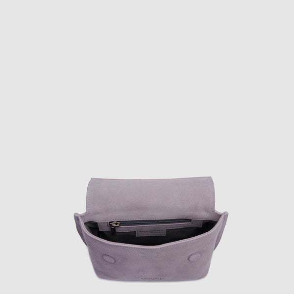 Aquatalia Soho Crossbody Mauve Grey