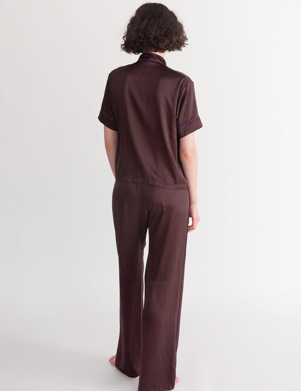 Araks Ally Pajama Pant Carob Carob Brown
