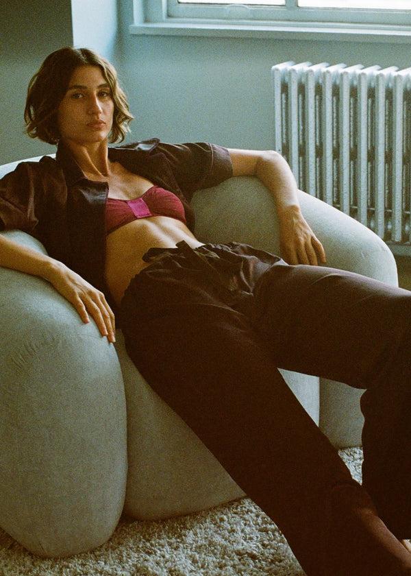 Araks Ally Pajama Pant Carob Carob Brown