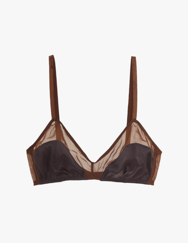 araks Beatrice Bralette Walnut walnut brown