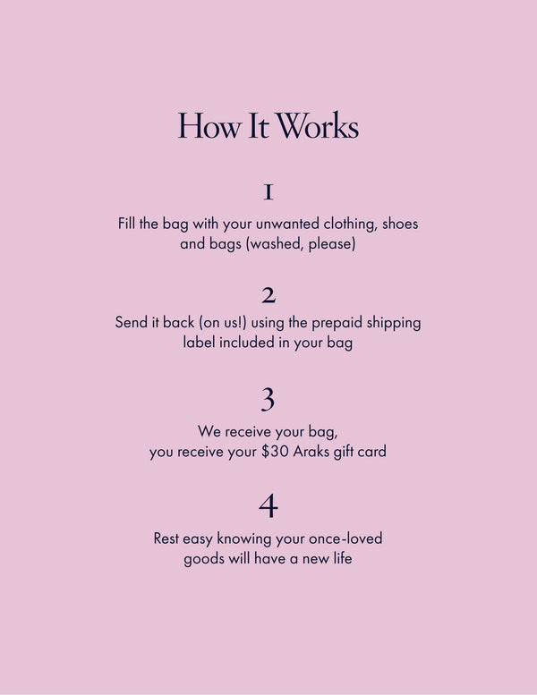 Araks Clothing Recycling Bag