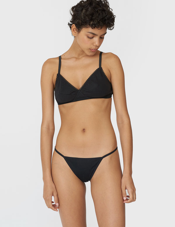 Araks Estel Y Thong Black Black