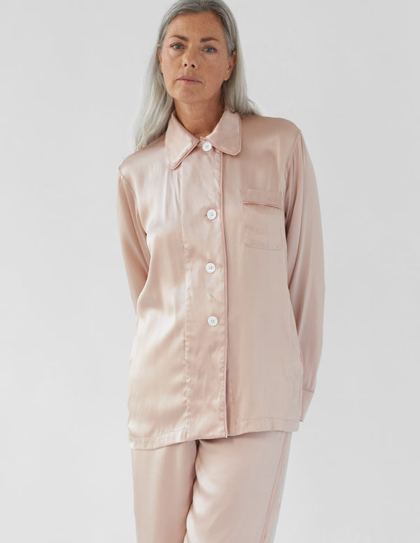 Araks Kate Pajama Top Bare Bare Silk Beige