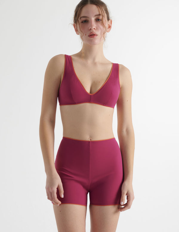 Araks Louie Short Cerise Rust Brown