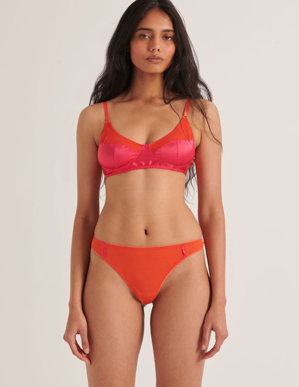 Araks Paz Thong Hibiscus Hibiscus Orange