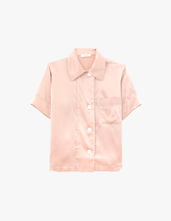 araks Shelby Pajama Top Bare bare silk beige