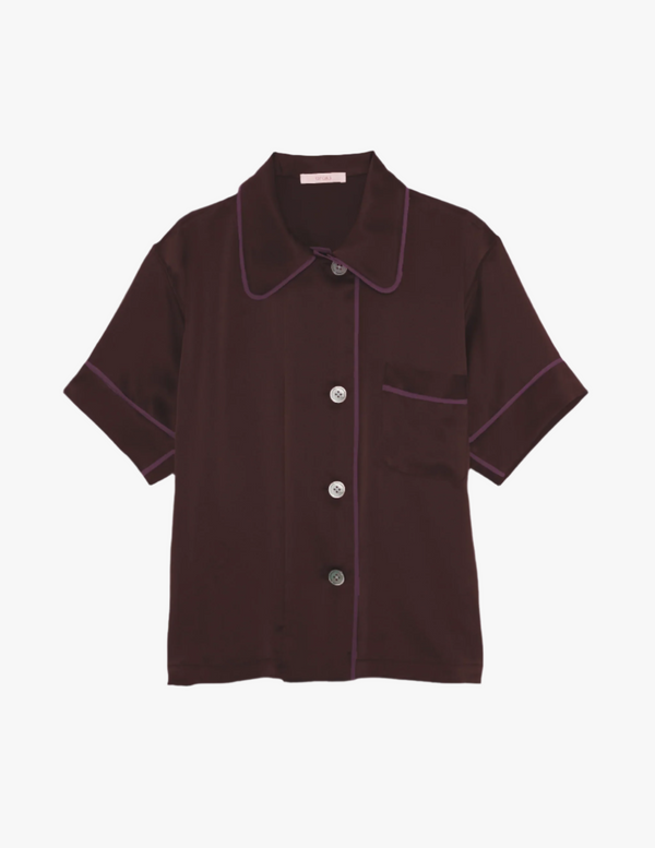 araks Shelby Pajama Top Carob carob brown