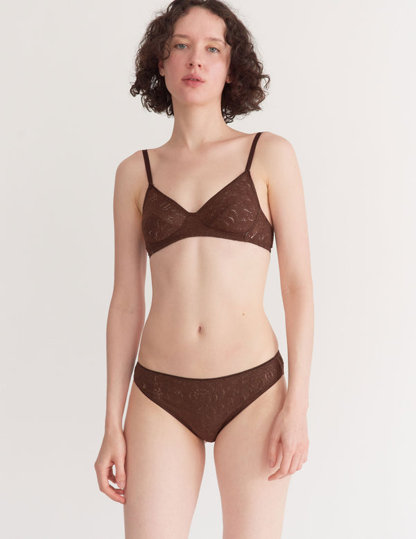 Araks Tamara Bralette Carob Carob Brown