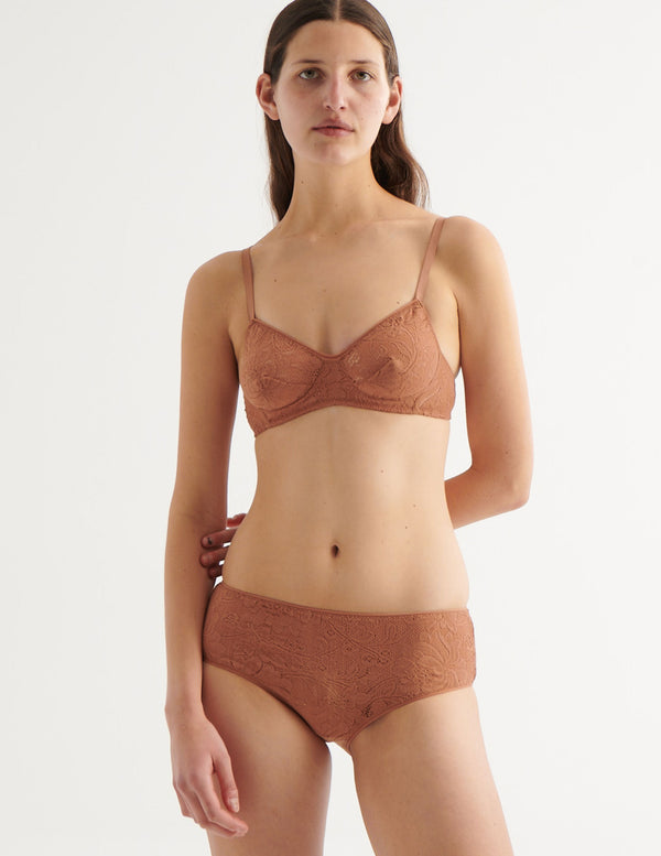 Araks Tamara Bralette Honey Honey Brown