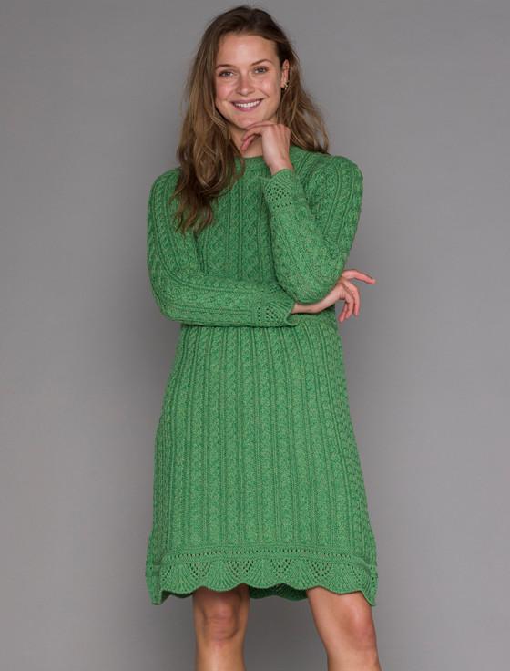 Aran Cashmere A Line Knitte‎d Aran Dres‎s