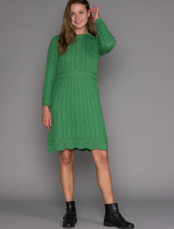 Aran Cashmere A Line Knitte‎d Aran Dres‎s