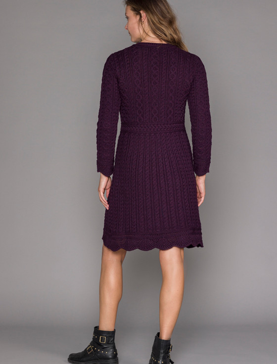 Aran Cashmere ‎A Line Knitted‎ Ar‎an Dres‎s