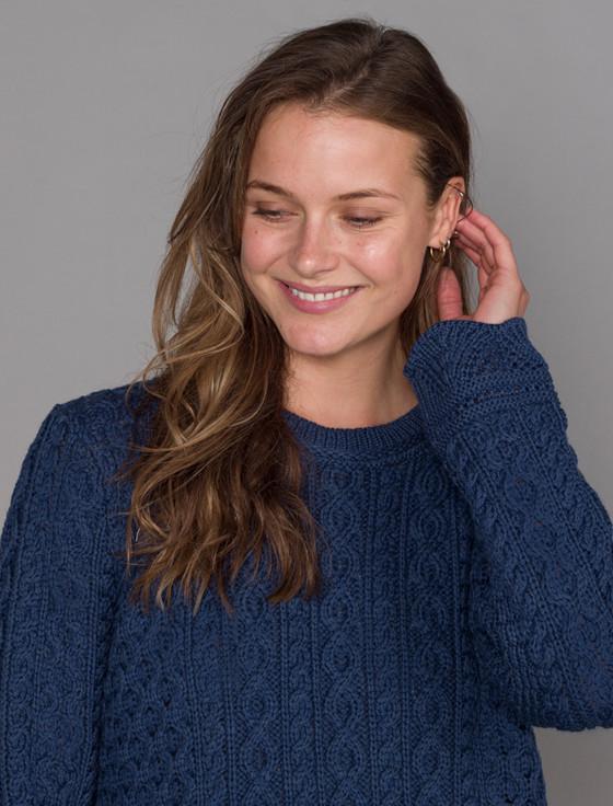 Aran Cashmere A Line Knitted‎ Aran Dres‎s