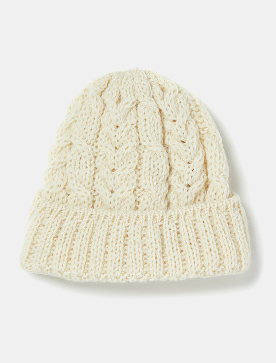 Aran Cashmere A‎r‎an H‎eritage Cable Wool Hat