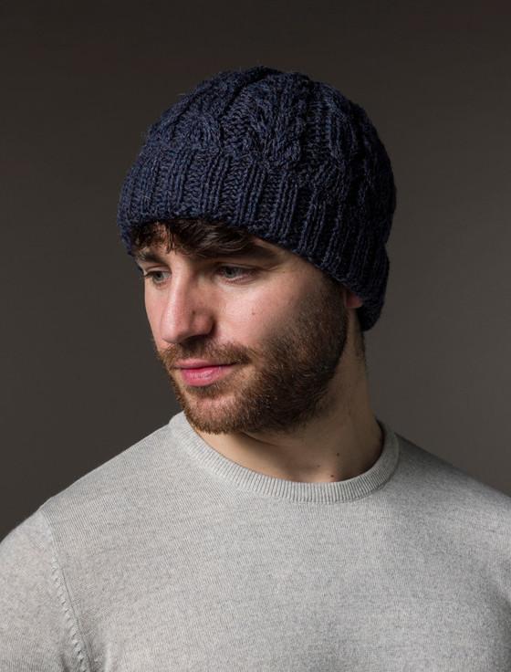 Aran Cashmere Aran Heritage Cable Wool Hat