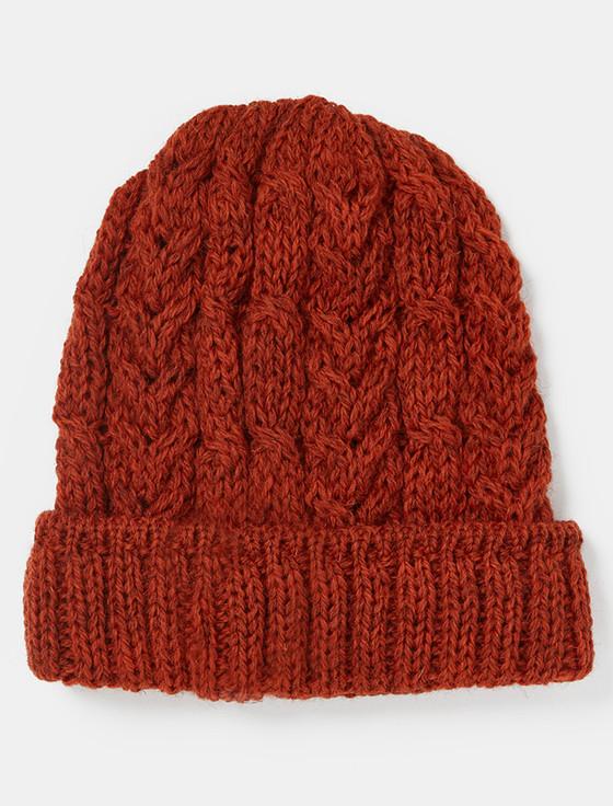 Aran Cashmere A‎r‎an Heritage Cable Wool Hat