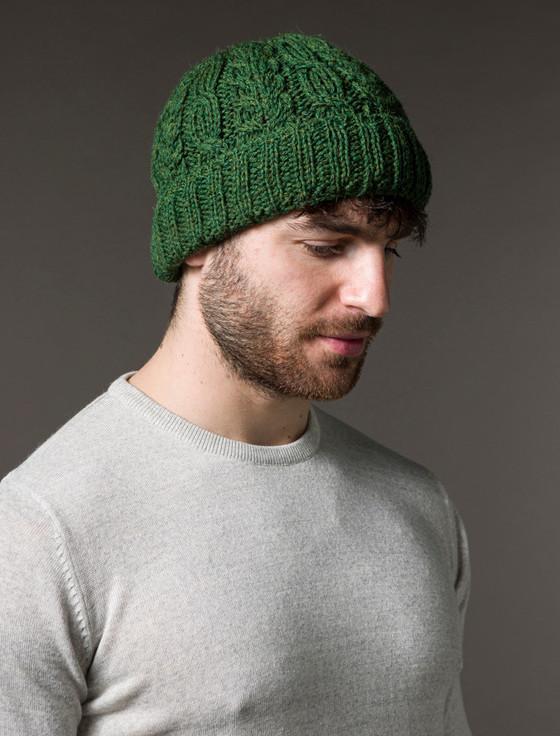 Aran Cashmere A‎ra‎n Heritage Cable‎ Wool Hat