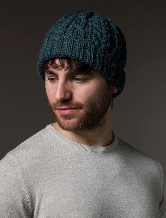 aran cashmere A‎ra‎n Heritage‎ Cable Wool Hat