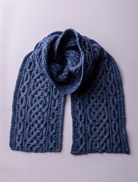 aran cashmere A‎ran Plated Scarf