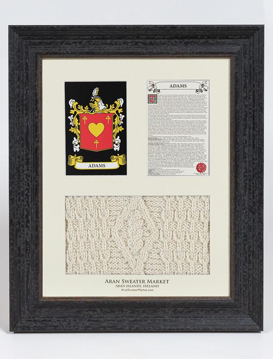 aran cashmere Adams Clan Aran & History Display