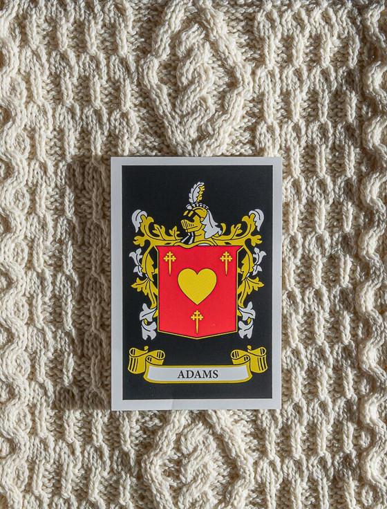 Aran Cashmere Adams Clan Scarf