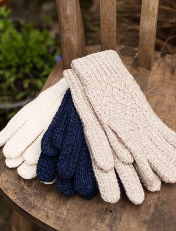 Aran Cashmere Adult Aran Gloves