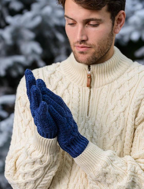 aran cashmere Adult Aran Gloves