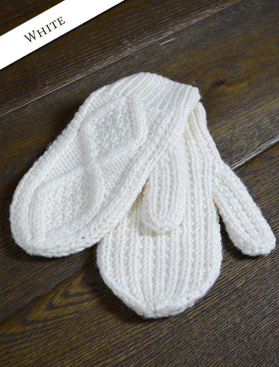 Aran Cashmere Adult Aran Mittens