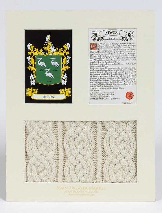Aran Cashmere Ahern Clan Aran & History Display