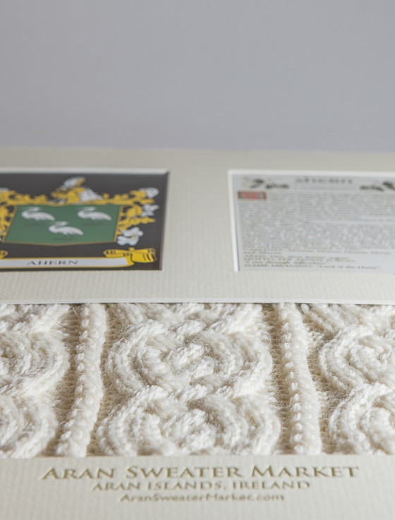 Aran Cashmere Ahern Clan Aran & History Display