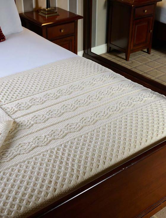aran cashmere Ahern Clan Aran Throw