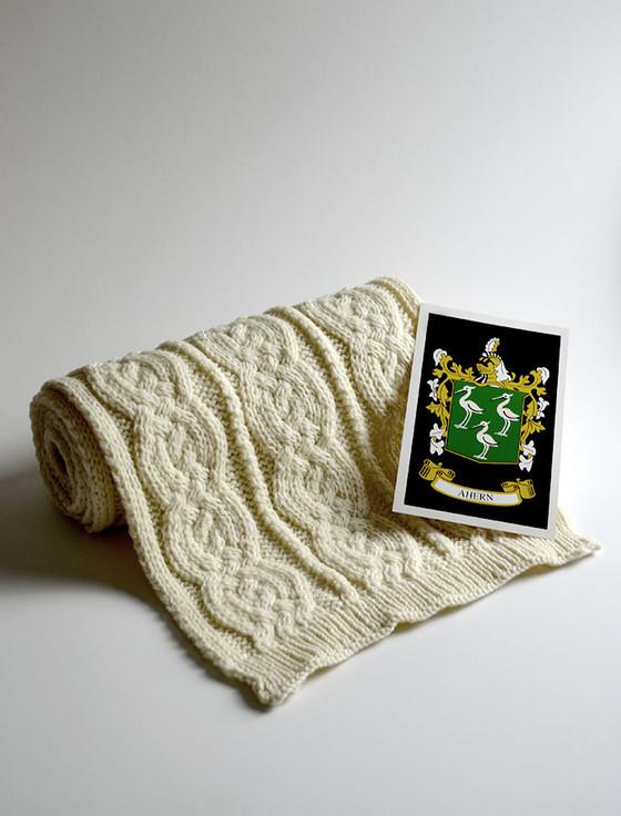 aran cashmere Ahern Clan Scarf
