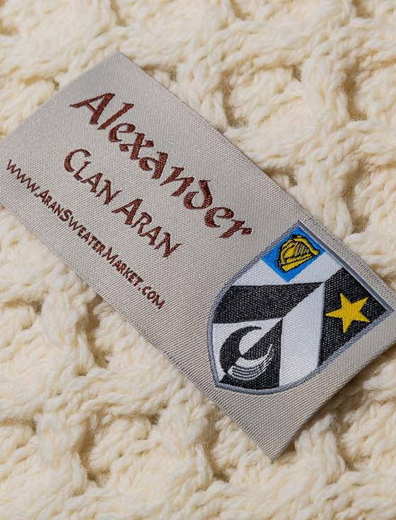 Aran Cashmere Alexander Clan Aran Throw