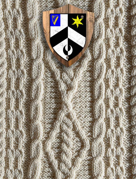 aran cashmere Alexander Clan Aran Throw