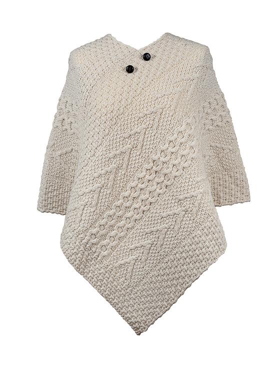aran cashmere Allen Clan Aran Poncho