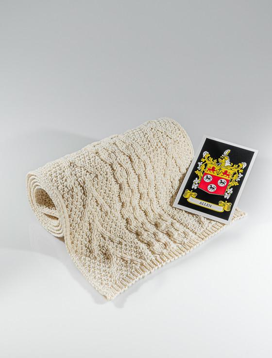 aran cashmere Allen Clan Scarf