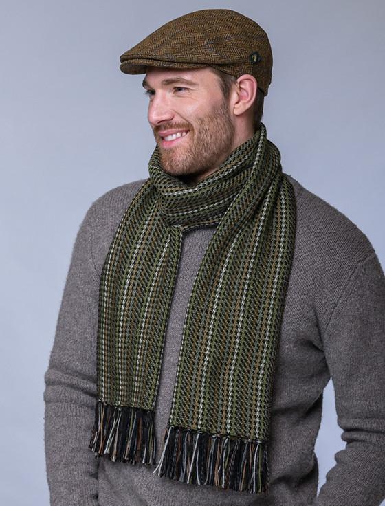 Aran Cashmere Alpaca Scarf - Countryside Tones