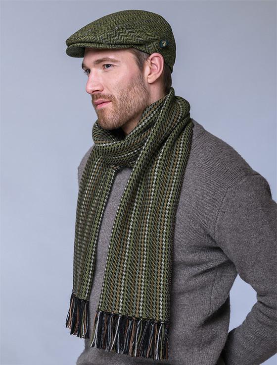 aran cashmere Alpaca Scarf - Countryside Tones