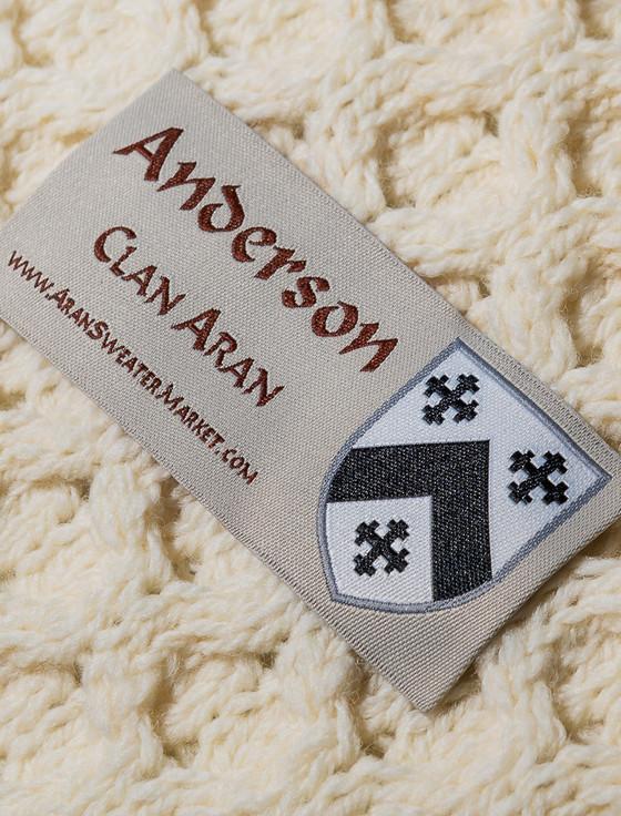 Aran Cashmere Anderson Clan Aran Poncho